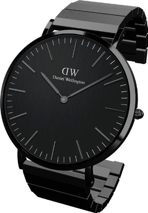 Daniel Wellington Classic 40 Black Piano B Brushed Onyx DW00100778 - Hodinky Daniel Wellington