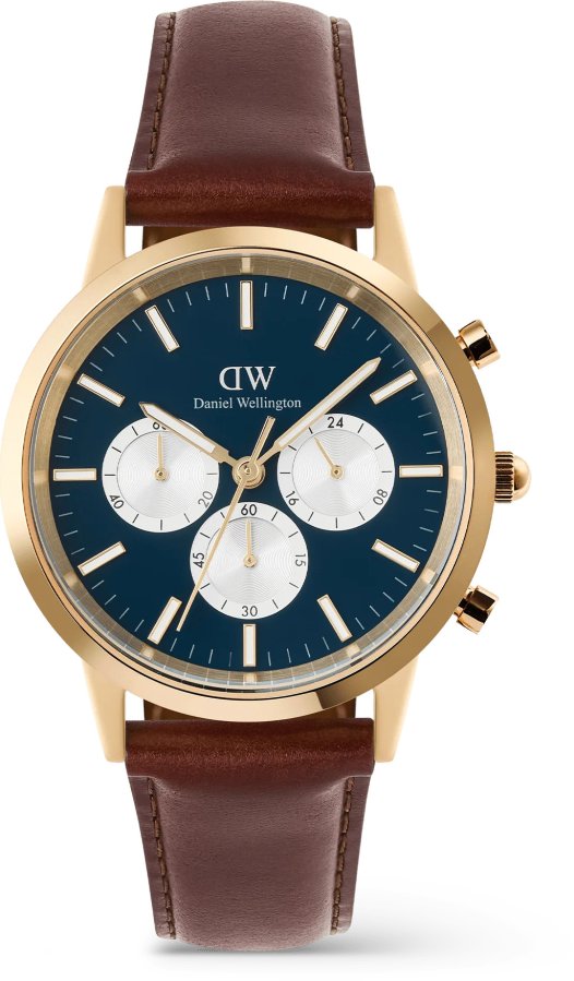 Daniel Wellington Iconic 42 Chronograph St Mawes Arctic Panda Gold DW00100875 Daniel Wellington Iconic 42 Chronograph St Mawes Arctic Panda Gold DW00100875 - Hodinky Daniel Wellington