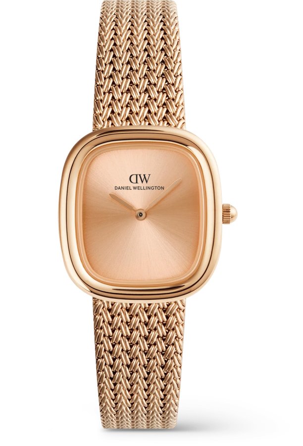 Daniel Wellington Margot 24x26mm Braided Mesh Unitone RG DW00100965 - Hodinky Daniel Wellington