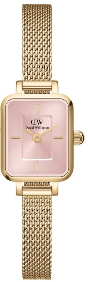 Daniel Wellington Micro Quadro Mini Evergold Blush DW00100655 - Hodinky Daniel Wellington