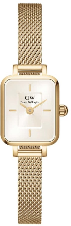 Daniel Wellington Micro Quadro Mini Evergold Champagne DW00100656 - Hodinky Daniel Wellington