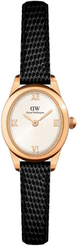 Daniel Wellington Ophelia Mini 22x25,5 Black Lizard White Guilloché RG DW00100893