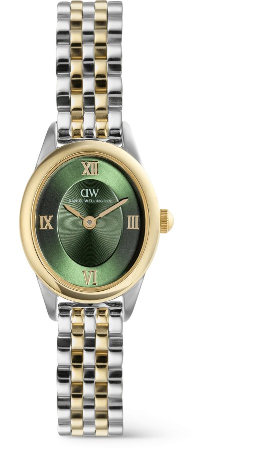 Daniel Wellington Ophelia Mini 25,5x22 Beans Link Two-Tone Emerald G S DW00101017 - Hodinky Daniel Wellington