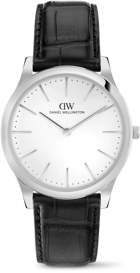 Daniel Wellington Pathfinder 39 Black-Croc Frost-White S DW00100980 - Hodinky Daniel Wellington