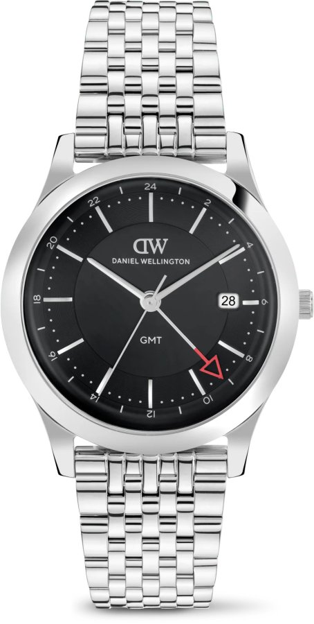 Daniel Wellington Pathfinder GMT 39 7-Link Black S DW00100978 - Hodinky Daniel Wellington