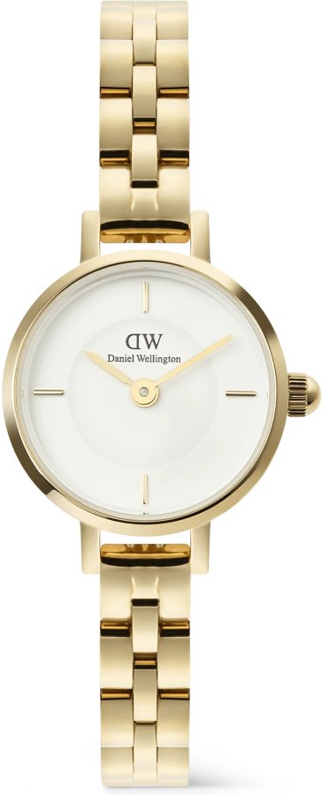 Daniel Wellington Petite Mini 19 Arch 3-Link White Gold DW00100855 - Hodinky Daniel Wellington