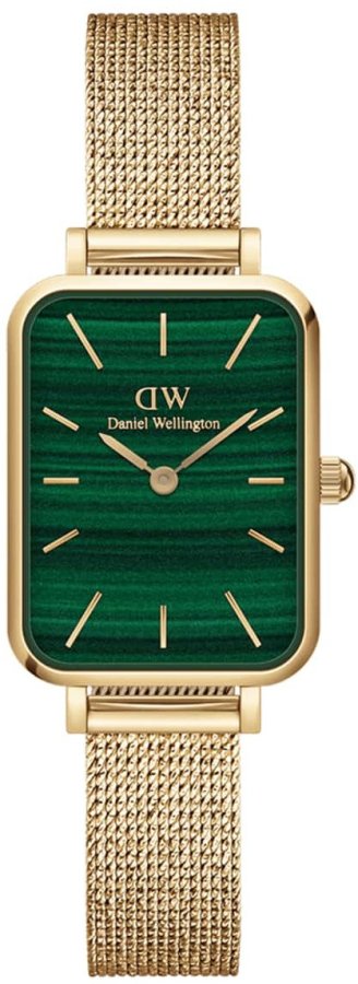 Daniel Wellington Quadro 20X26 Pressed Sheffield Evergold Emerald DW00100561 - Hodinky Daniel Wellington