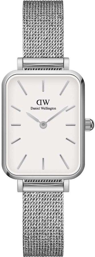 Daniel Wellington Quadro 20X26 Pressed Sterling S White DW00100438 - Hodinky Daniel Wellington