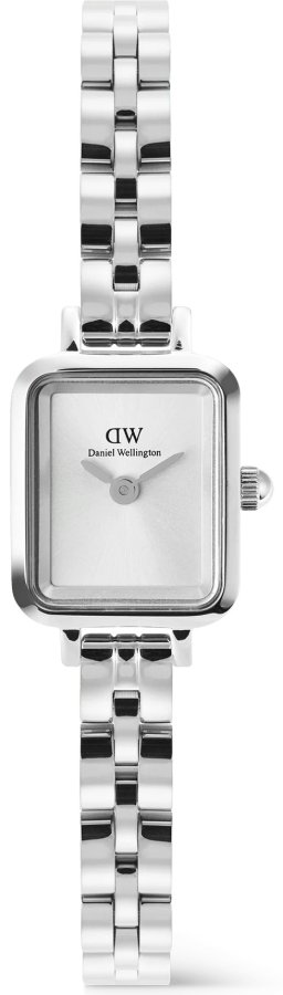 Daniel Wellington Quadro Mini 15.4x18.2 Arch 3-Link White Sunray Silver DW00100844