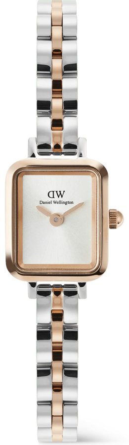 Daniel Wellington Quadro Mini 15.4x18.2 Arch 3-Link White Sunray Two Tone RG S DW00100926 - Hodinky Daniel Wellington