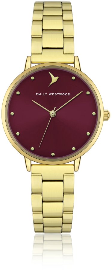 Emily Westwood Burgundy Gold Chic EKK-4214GQ
