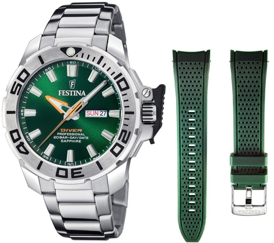 Festina The Originals DIVER SET s&nbsp;náhradním řemínkem 20665/2 - Hodinky Festina