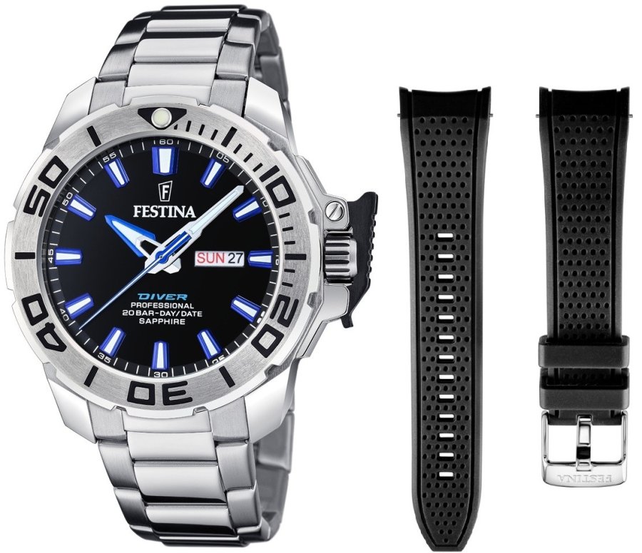 Festina The Originals DIVER SET s&nbsp;náhradním řemínkem 20665/3 - Hodinky Festina