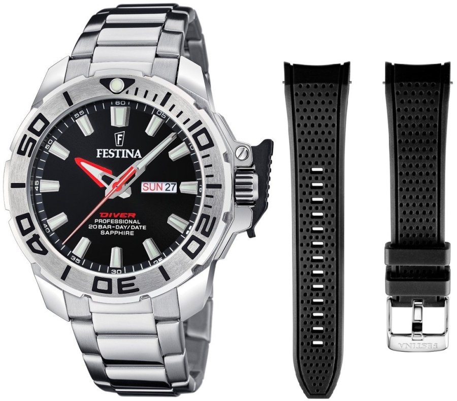 Festina The Originals DIVER SET s&nbsp;náhradním řemínkem 20665/4 - Hodinky Festina