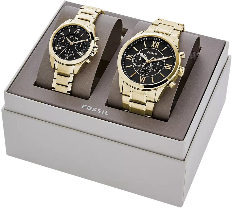 Fossil Dárkový set His and Her Chronograph BQ2400SET Fossil Dárkový set His and Her Chronograph BQ2400SET - Hodinky Fossil
