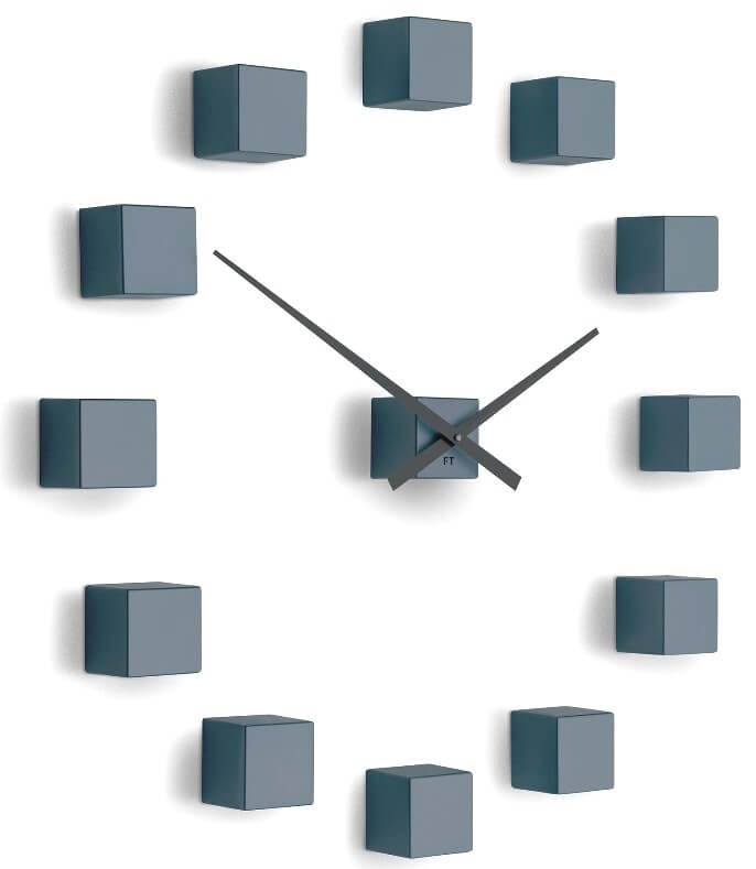 Future Time Nalepovací hodiny Cubic Grey FT3000GY Future Time Nalepovací hodiny Cubic Grey FT3000GY - Hodinky Future Time