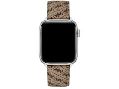 Guess Kožený řemínek pro Apple Watch (42 - 45 mm) - Chocolate Brown CS3001S1
