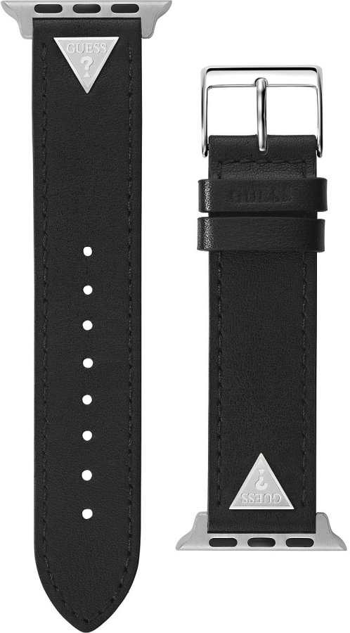 Guess Kožený řemínek pro Apple Watch (38 - 41 mm) - Black Triangle CS2006S4 - Hodinky Guess