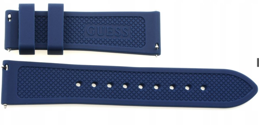 Guess Silikonový řemínek - Blue CS1001S14 - Hodinky Guess