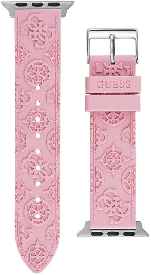 Guess Silikonový řemínek pro Apple Watch (38 - 41 mm) - Pink CS2003S3 - Hodinky Guess