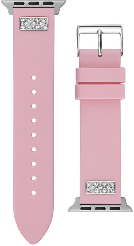 Guess Silikonový řemínek pro Apple Watch (38 - 41 mm) - Pink CS2005S3 - Hodinky Guess