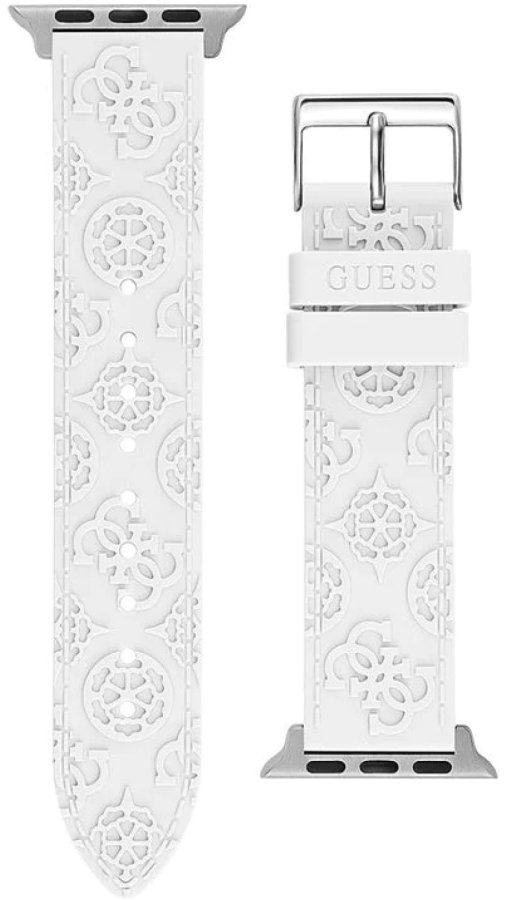 Guess Silikonový řemínek pro Apple Watch (38 - 41 mm) - White CS2003S1 - Hodinky Guess