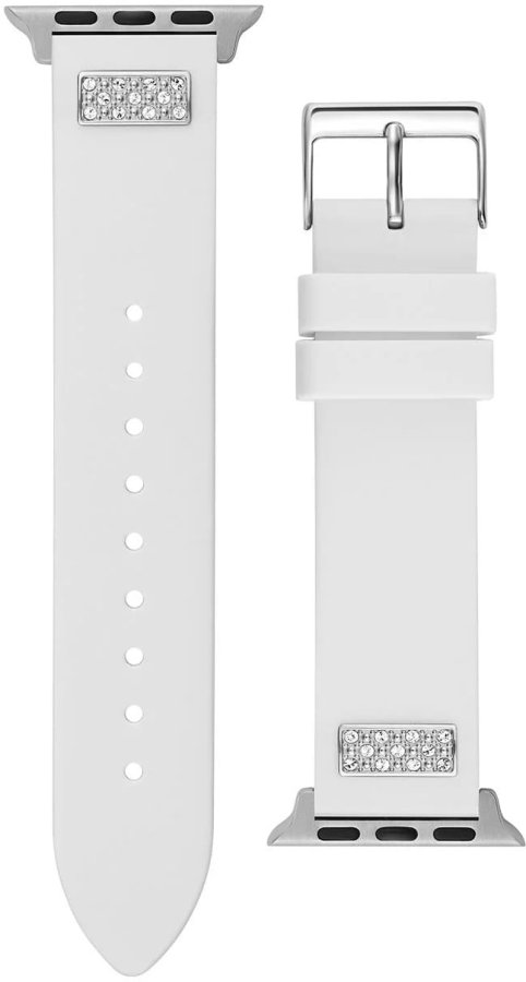 Guess Silikonový řemínek pro Apple Watch (38 - 41 mm) - White CS2005S1 - Hodinky Guess