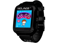 Helmer Chytré dotykové hodinky s GPS lokátorem a fotoaparátem - LK 707 černé