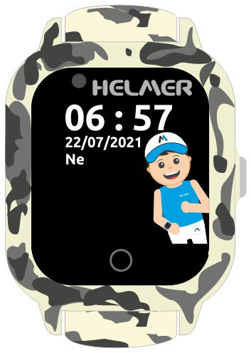 Helmer Chytré dotykové hodinky s GPS lokátorem a fotoaparátem - LK 710 4G šedé - Hodinky Helmer