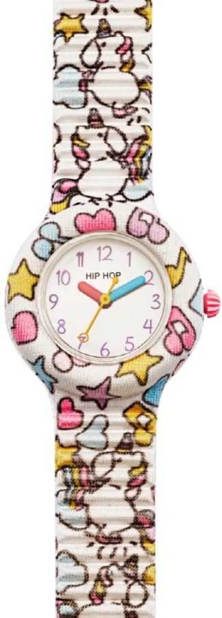 Hip Hop Dětské hodinky Kids Fun Rainbow a Unicorn HWU1179 - Hodinky Hip Hop