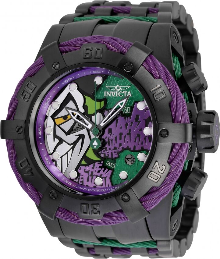 Invicta DC Comics Quartz 53mm 35321 Joker Limited Edition - Hodinky Invicta