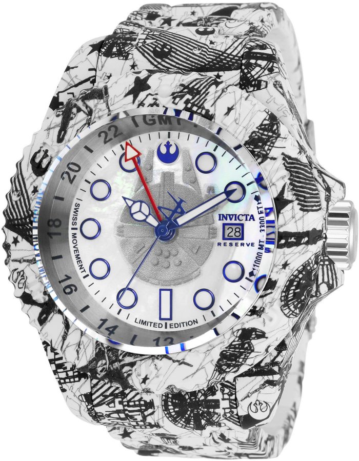 Invicta Star Wars Quartz 52mm GMT 33309 Rebel Alliance Limited Edition 1977pcs - Hodinky Invicta