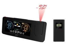 JVD Rádiem řízená meteostanice s projektorem a budíkem RB3538.1