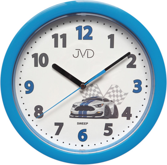 JVD Dětské nástěnné hodiny HP612.D Blue JVD Dětské nástěnné hodiny HP612.D Blue - Hodinky JVD