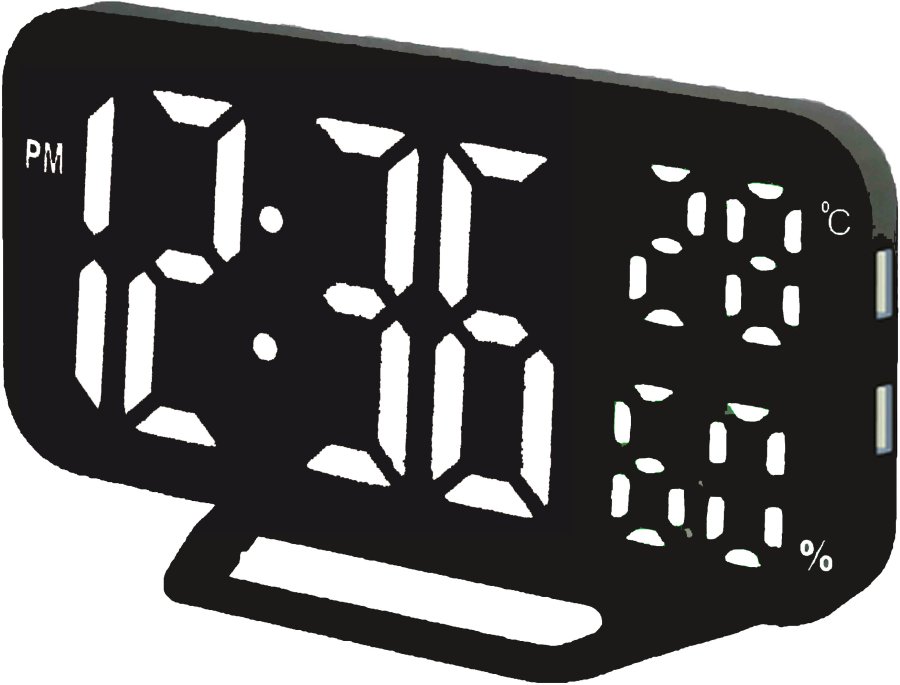 JVD Budík do sítě SB3725.3 - Hodinky JVD