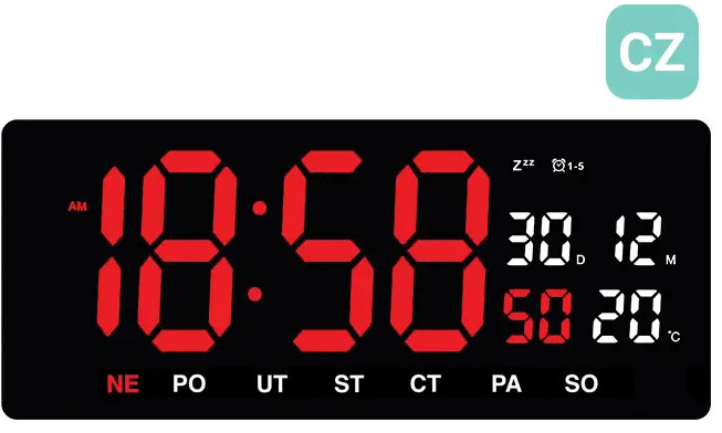 JVD Digitální hodiny DH3604.3 - Hodinky JVD