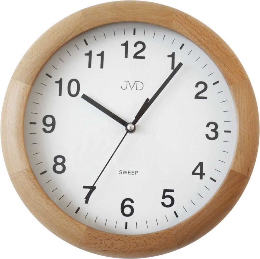 JVD Nástěnné hodiny s plynulým chodem NS19020/68 JVD Nástěnné hodiny s plynulým chodem NS19020/68 - Hodinky JVD