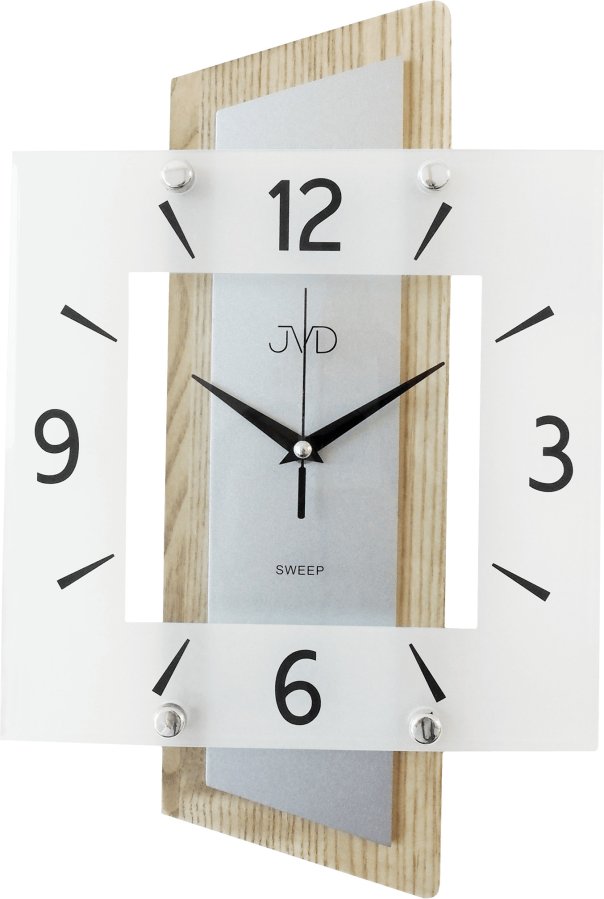 JVD Nástěnné hodiny s plynulým chodem NS17012/78 JVD Nástěnné hodiny s plynulým chodem NS17012/78 - Hodinky JVD