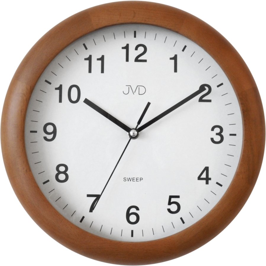 JVD Nástěnné hodiny s plynulým chodem NS19020/41 JVD Nástěnné hodiny s plynulým chodem NS19020/41 - Hodinky JVD