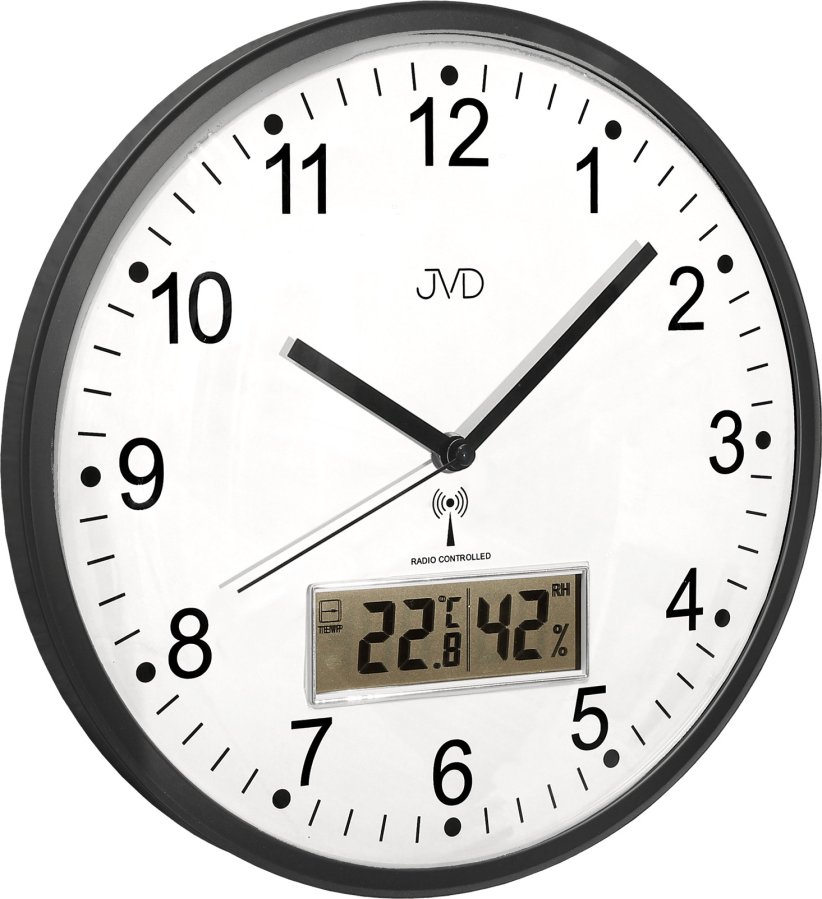 JVD Rádiem řízené nástěnné hodiny RH78.2 JVD Rádiem řízené nástěnné hodiny RH78.2 - Hodinky JVD