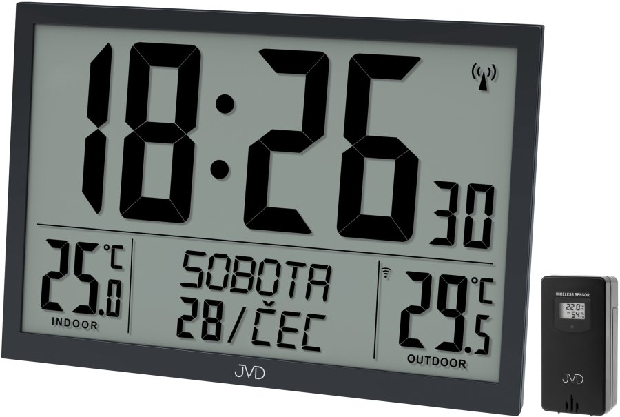 JVD Rádiem řízený budík RB9412.1 JVD Rádiem řízený budík RB9412.1 - Hodinky JVD