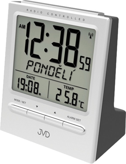 JVD Rádiem řízený digitální budík s teploměrem RB9299.1 JVD Rádiem řízený digitální budík s teploměrem RB9299.1 - Hodinky JVD