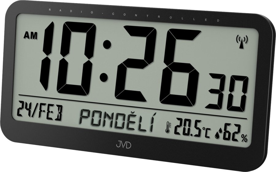 JVD Digitální hodiny s teploměrem a vlhkoměrem RB9359.1 JVD Digitální hodiny s teploměrem a vlhkoměrem RB9359.1 - Hodinky JVD