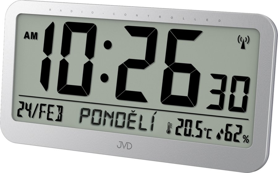 JVD Digitální hodiny s teploměrem a vlhkoměrem RB9359.2 JVD Digitální hodiny s teploměrem a vlhkoměrem RB9359.2 - Hodinky JVD