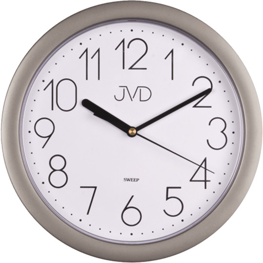JVD Nástěnné hodiny HP612 stříbrná