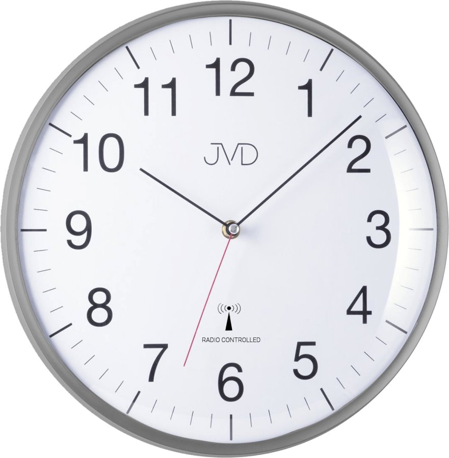 JVD Radiově řízené Nástěnné hodiny RH16 Grey JVD Radiově řízené Nástěnné hodiny RH16 Grey - Hodinky JVD