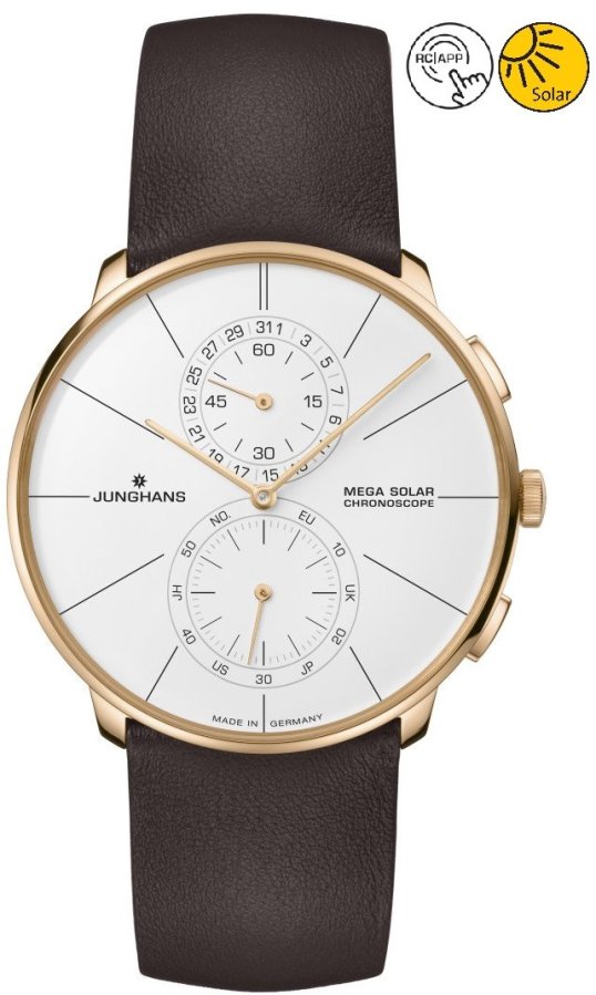 Junghans Meister Fein Chronoscope MEGA Solar Radio Controlled 59/7201.00 - Hodinky Junghans