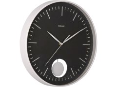Karlsson Designové nástěnné hodiny s&nbsp;kyvadlem 6065BK