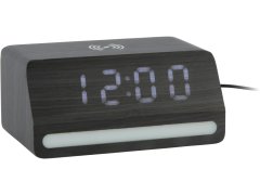 Karlsson LED hodiny-budík 6078BK Karlsson s&nbsp;nabíječkou 6078BK
