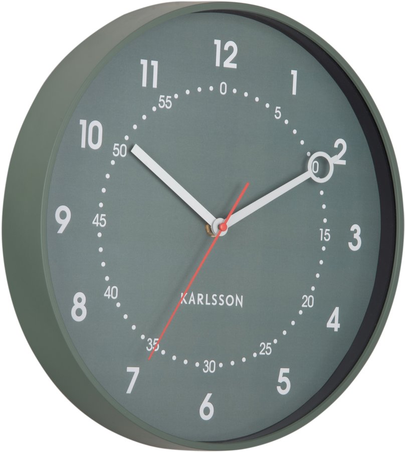 Karlsson Designové nástěnné hodiny 6038GR - Hodinky Karlsson